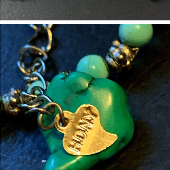 Turquoise & 925 Silver Super Chunky 24” Necklace. Earrings sold separately - Picture 4 of 8